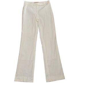 Michael Kors couture white cotton trousers